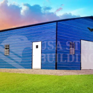 Vertical Roof Metal Garages 28x35x11